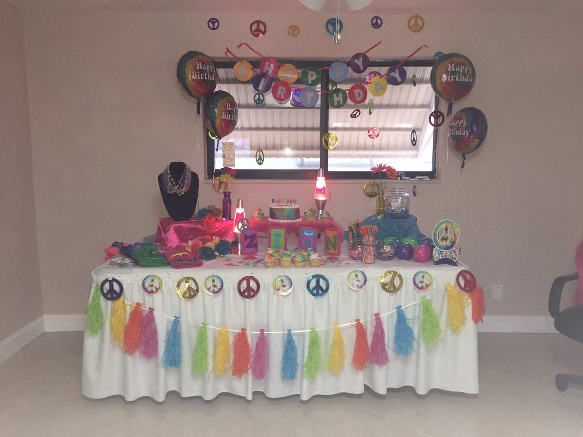 Zion's Groovy Girls Night Party - Peace, Love, and Party