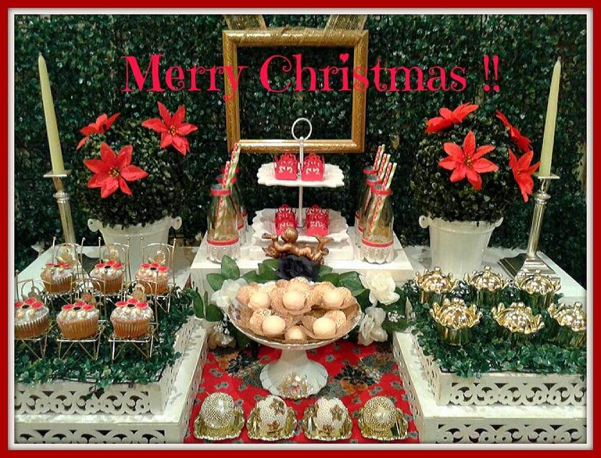 Christmas Party - Gold and red Christmas
