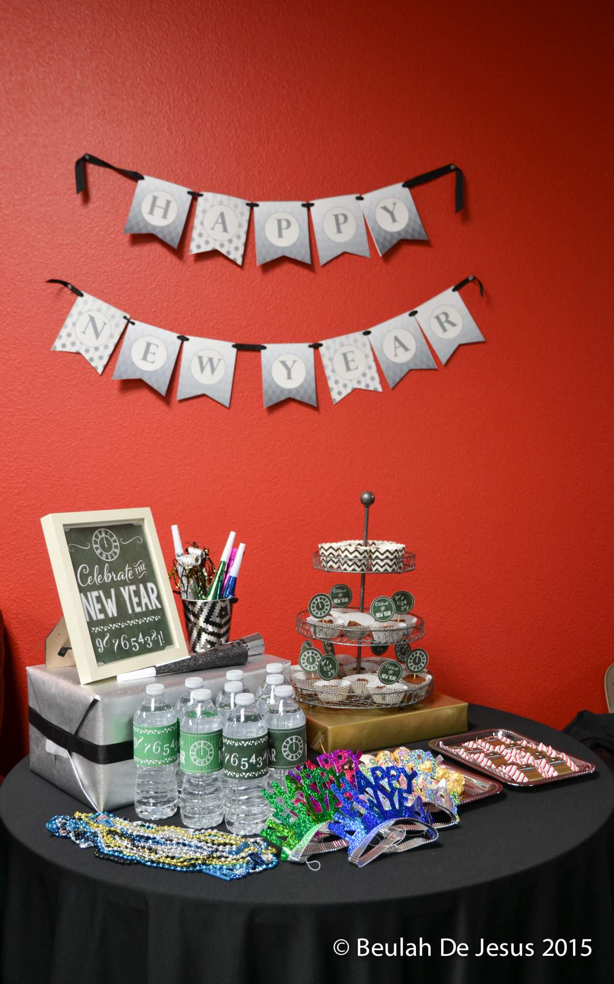 New Year's Eve in Vegas - Black Gold Chalkboard