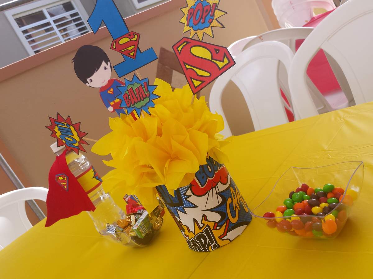 Fabián's first birthday - Superheroes
