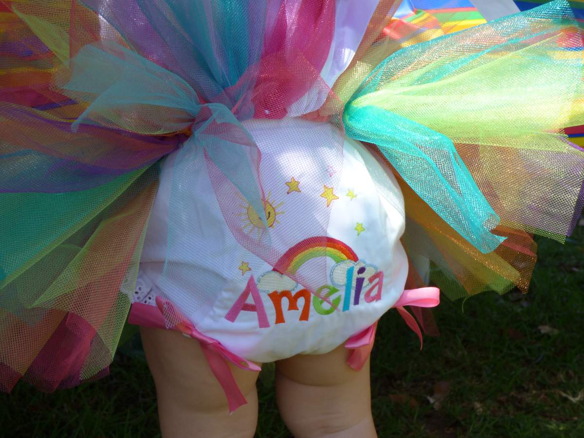 Amelia's Rainbow party - Rainbows