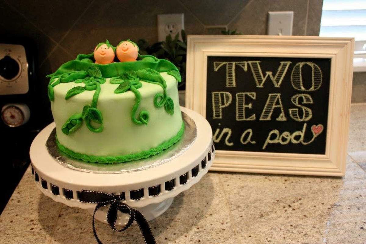 Two Peas Surprise Baby Shower for Twins - Twins / Peas