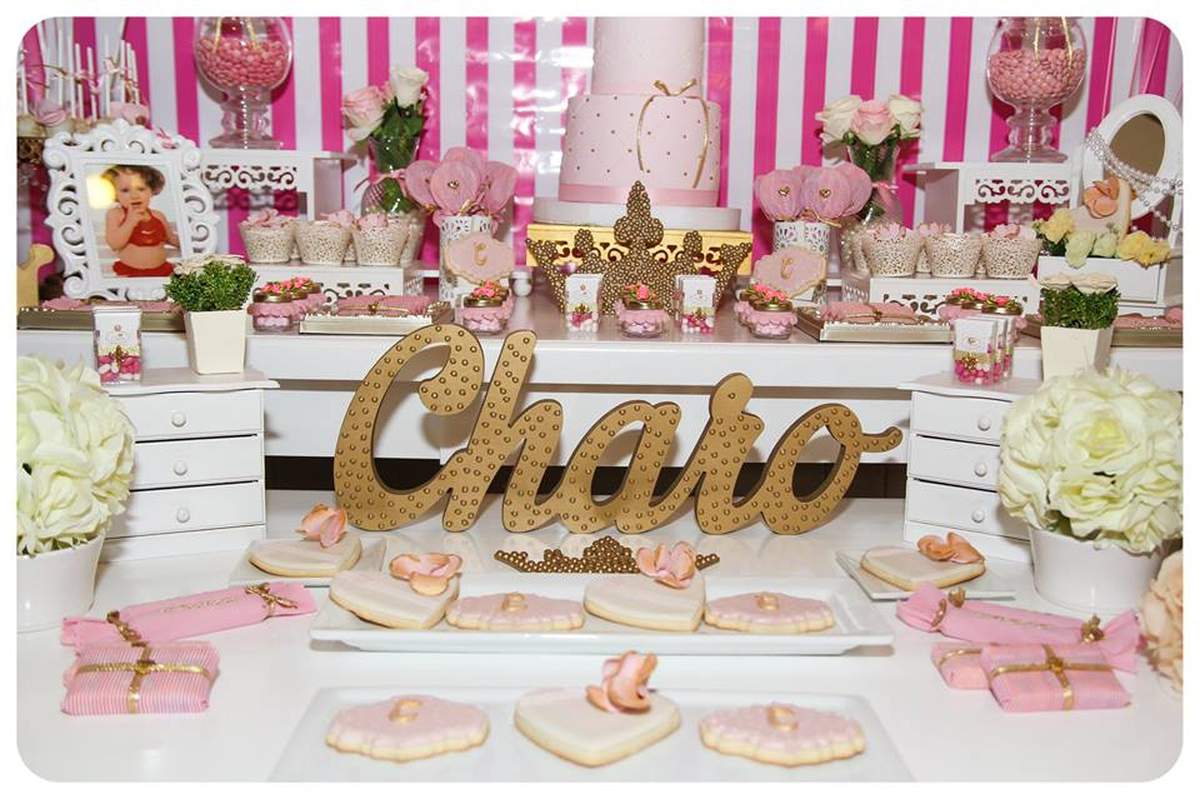 "Pink and Gold para Charo" - Pink