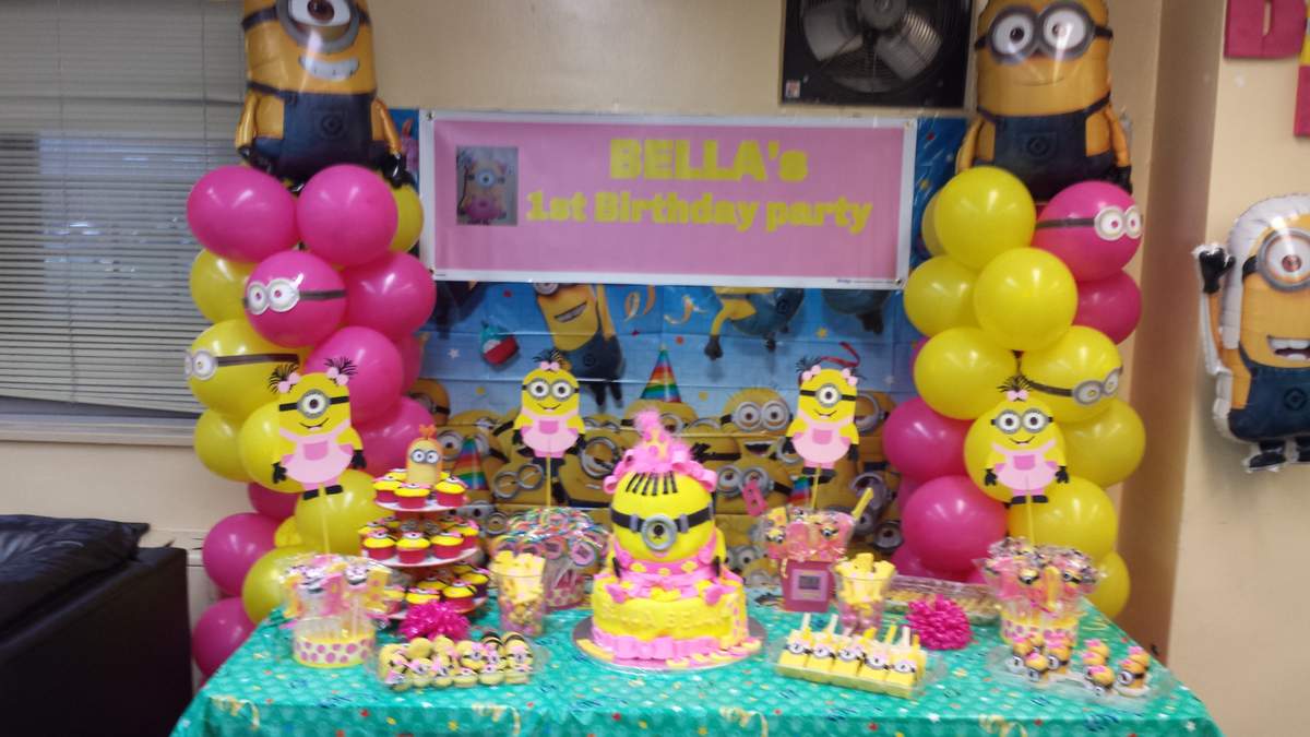 Girl Minion Birthday Party Ideas Photo 1 Of 7 Catch My Party