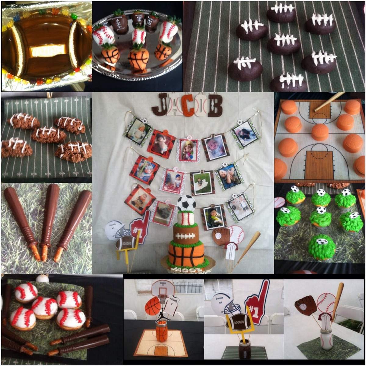Jacob's 1st Birthday - Sports Theme