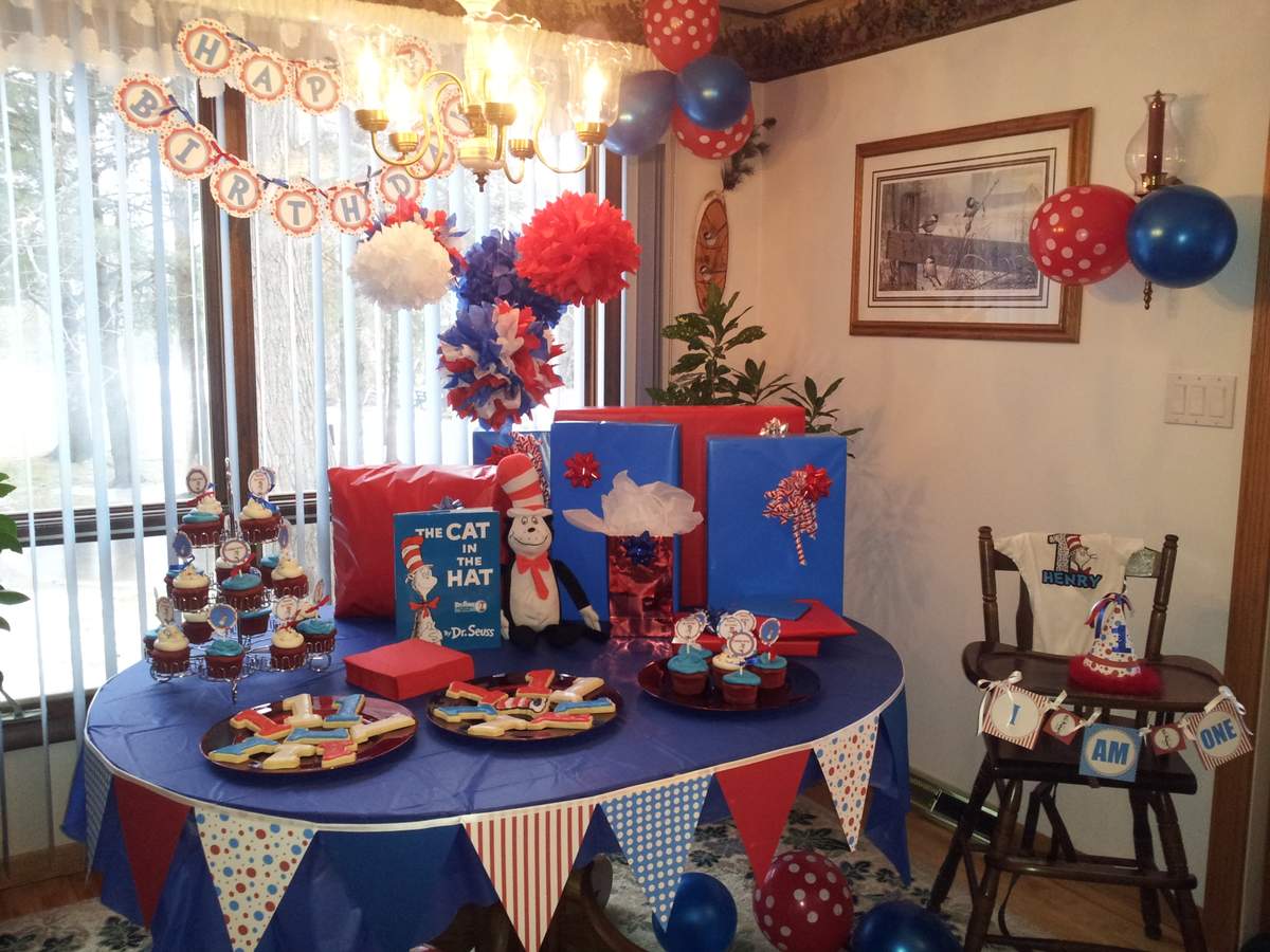 Cat In The Hat Birthday Party Ideas Cat In The Hat Birthday Party