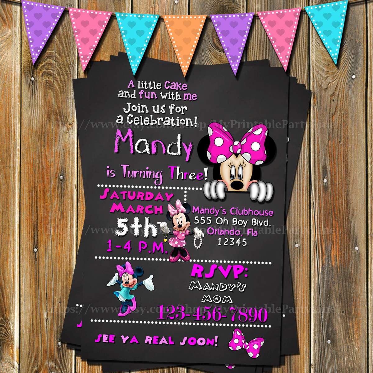 Girl's Birthday Party Ideas - Minnie Mouse