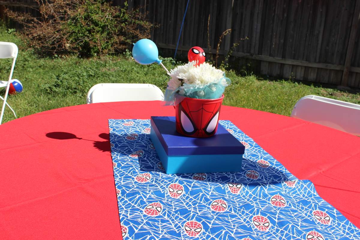 Sophia's spiderman party - Spiderman