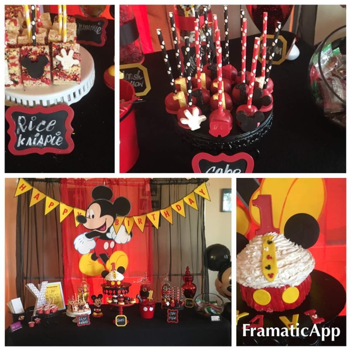 First birthday - Mickey Mouse