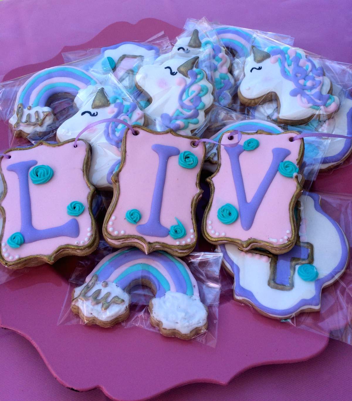 Liv's Unicorn 4th Birthday - Unicorns