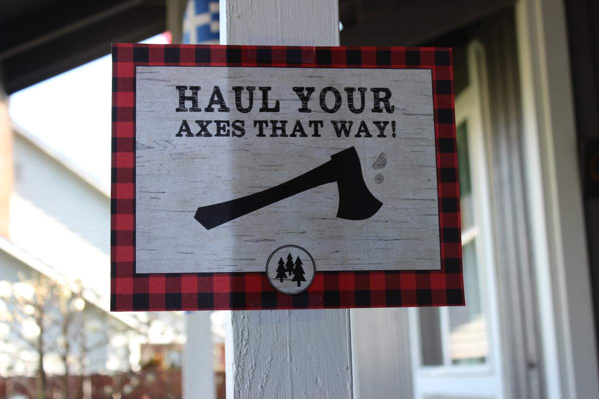 Haul Your "Axes" That Way, Demetri is Turning 1! - Lumberjack