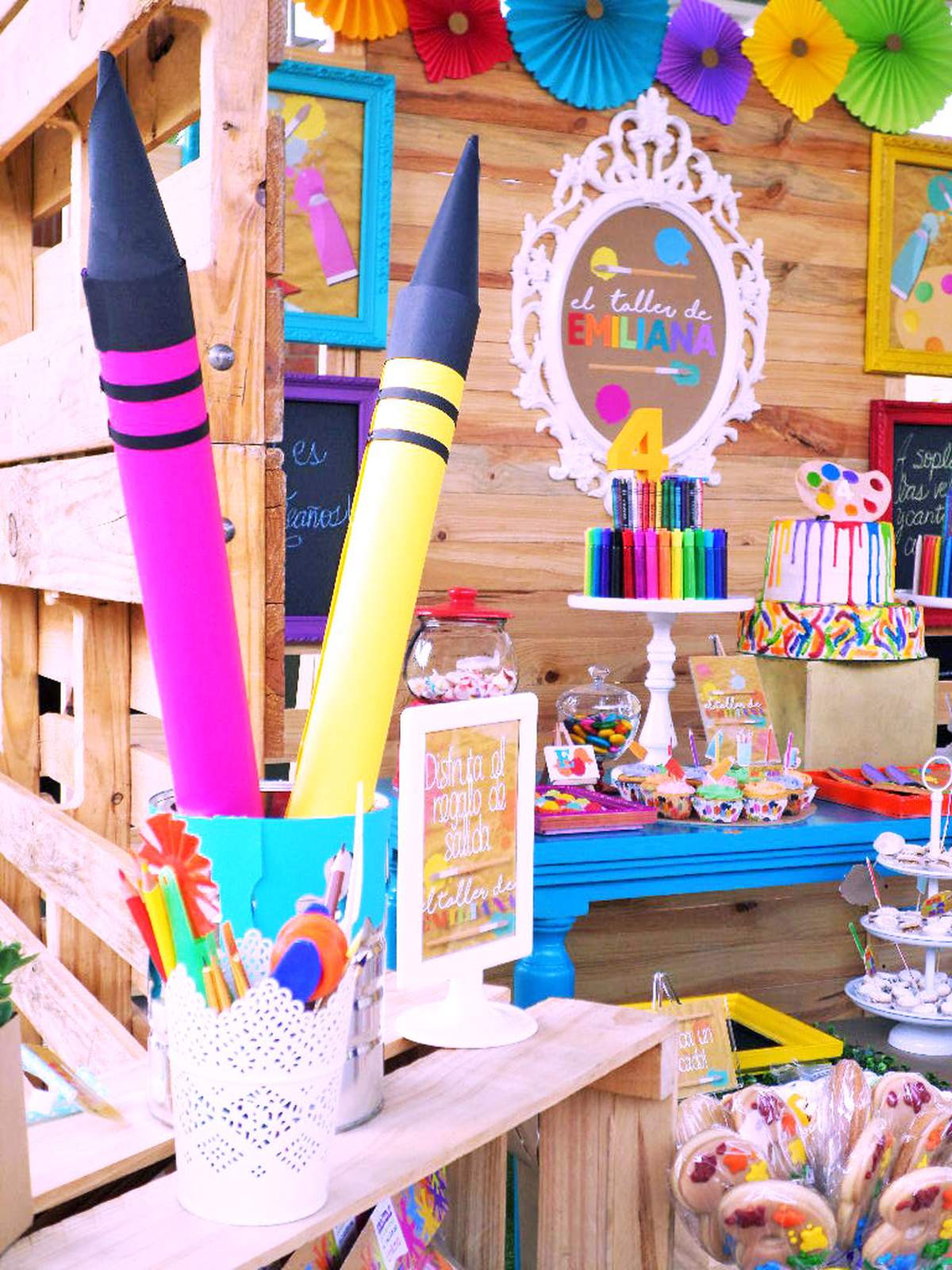 Art party Birthday Party Ideas Photo 9 of 24 Catch My Party