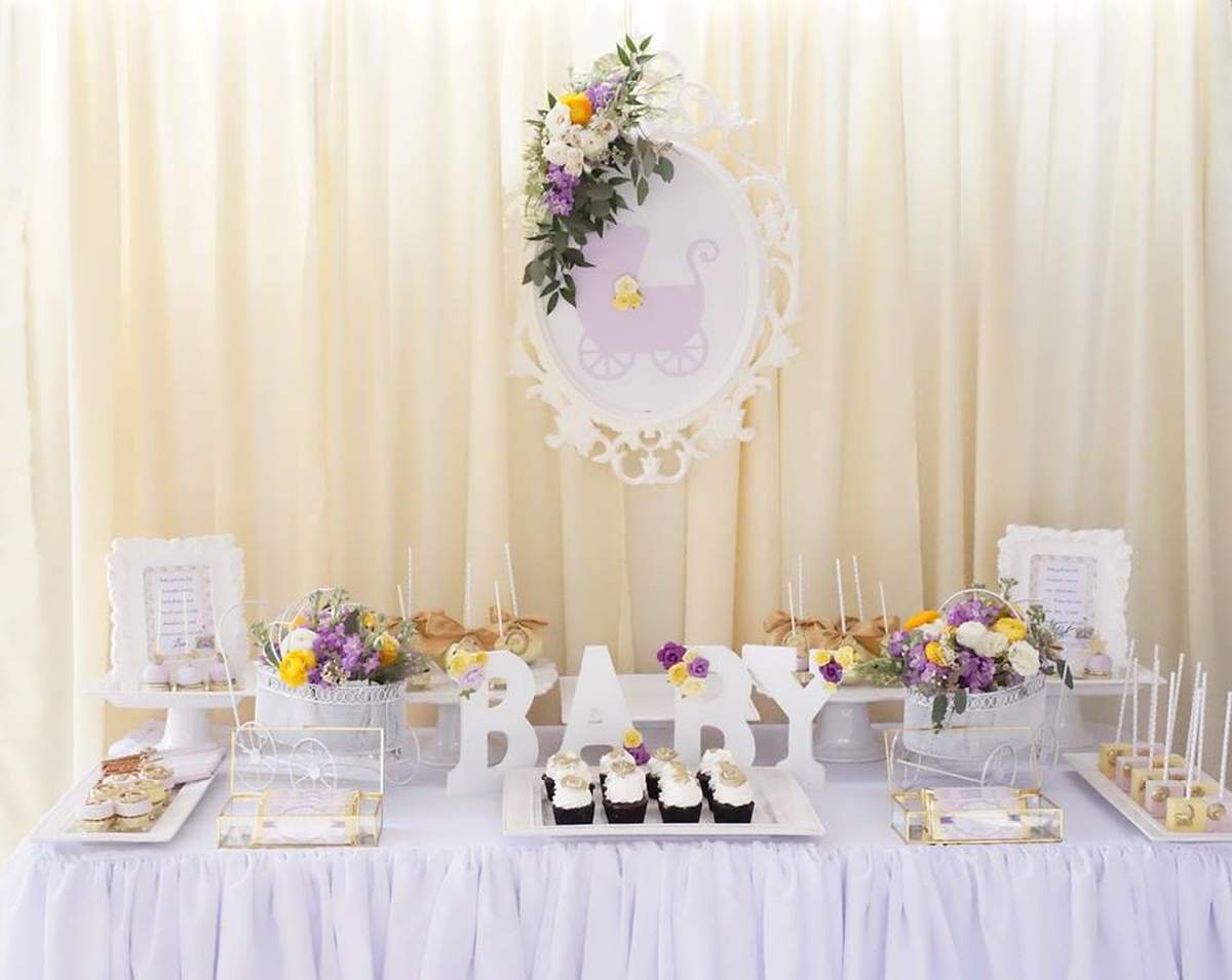 Purple and Yellow Baby Shower  - Purple and Yellow  Baby Shower 