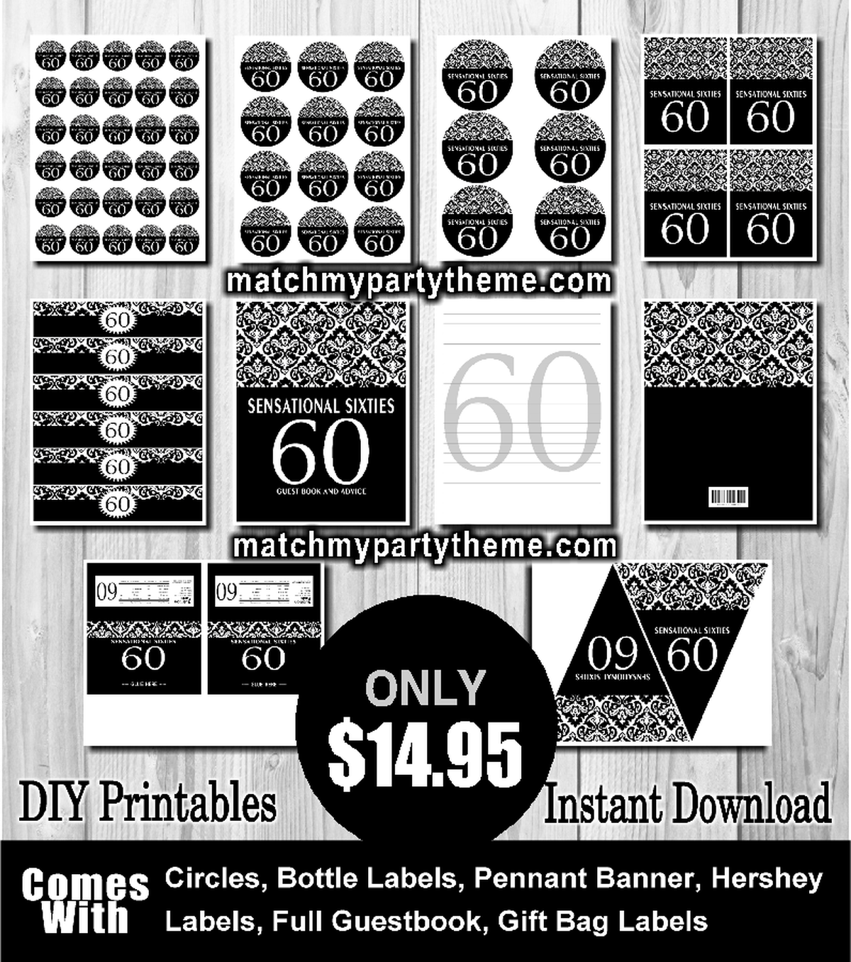 Sensational Sixties Black And White Affair Birthday Party Ideas
