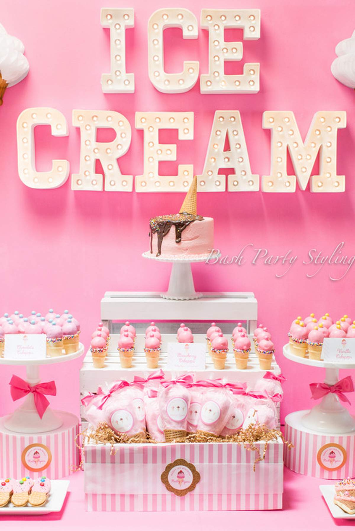 Ice Cream Birthday Party Ideas Photo 13 Of 30 Catch My Party