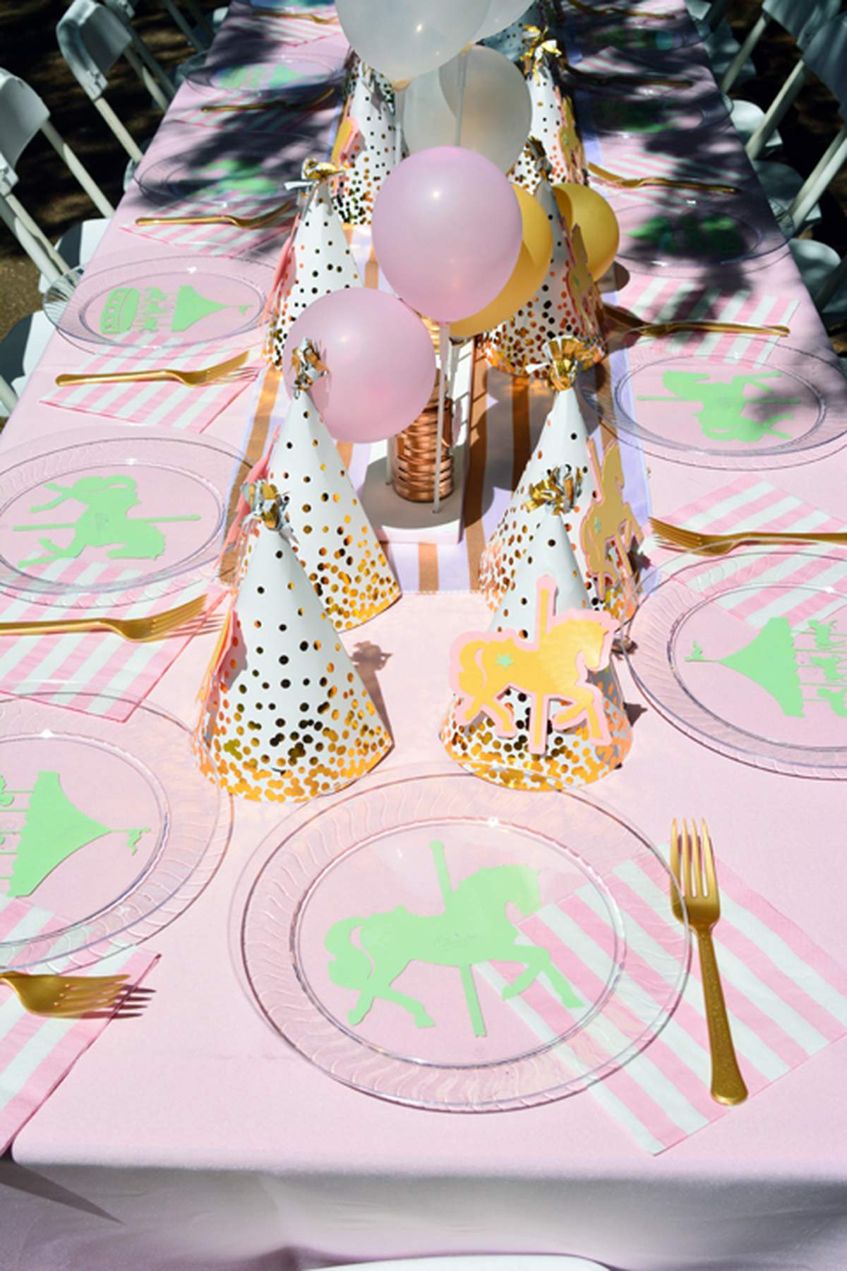 Vintage Carousel 1st birthday party for Alina - Carousel