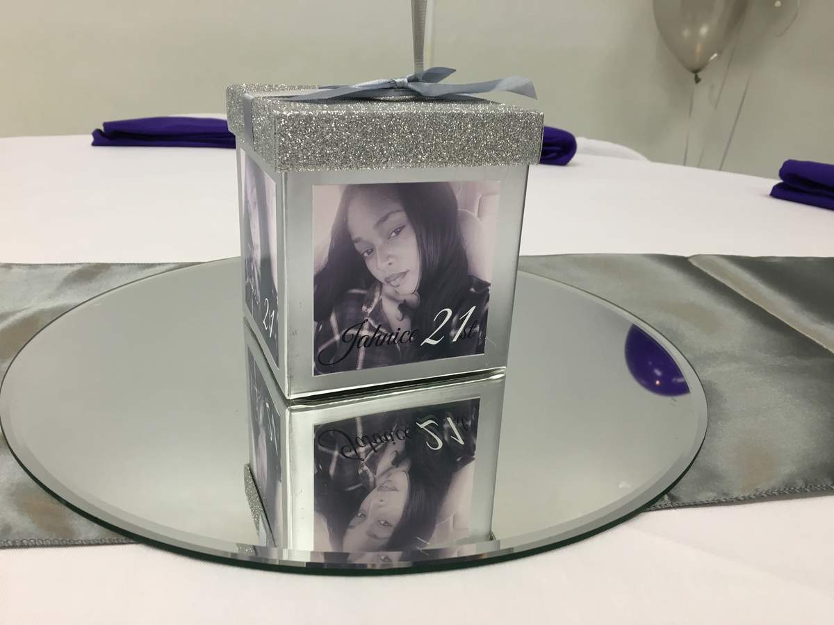 21st Birthday - Purple and Silver