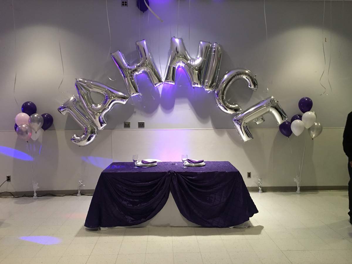 Purple and Silver Birthday Party Ideas Photo 7 of 11 Catch My Party