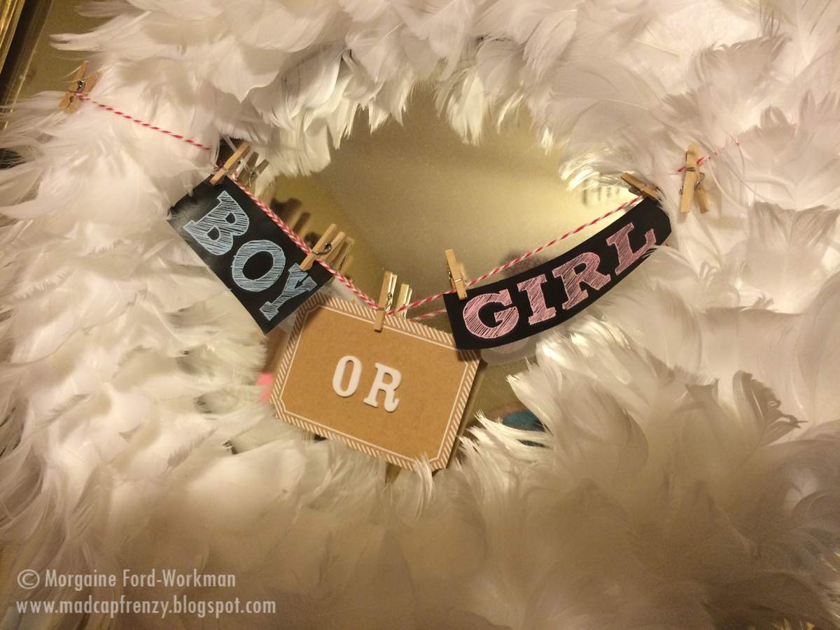 Gender Reveal Party - Blue, Pink and Chalkboard