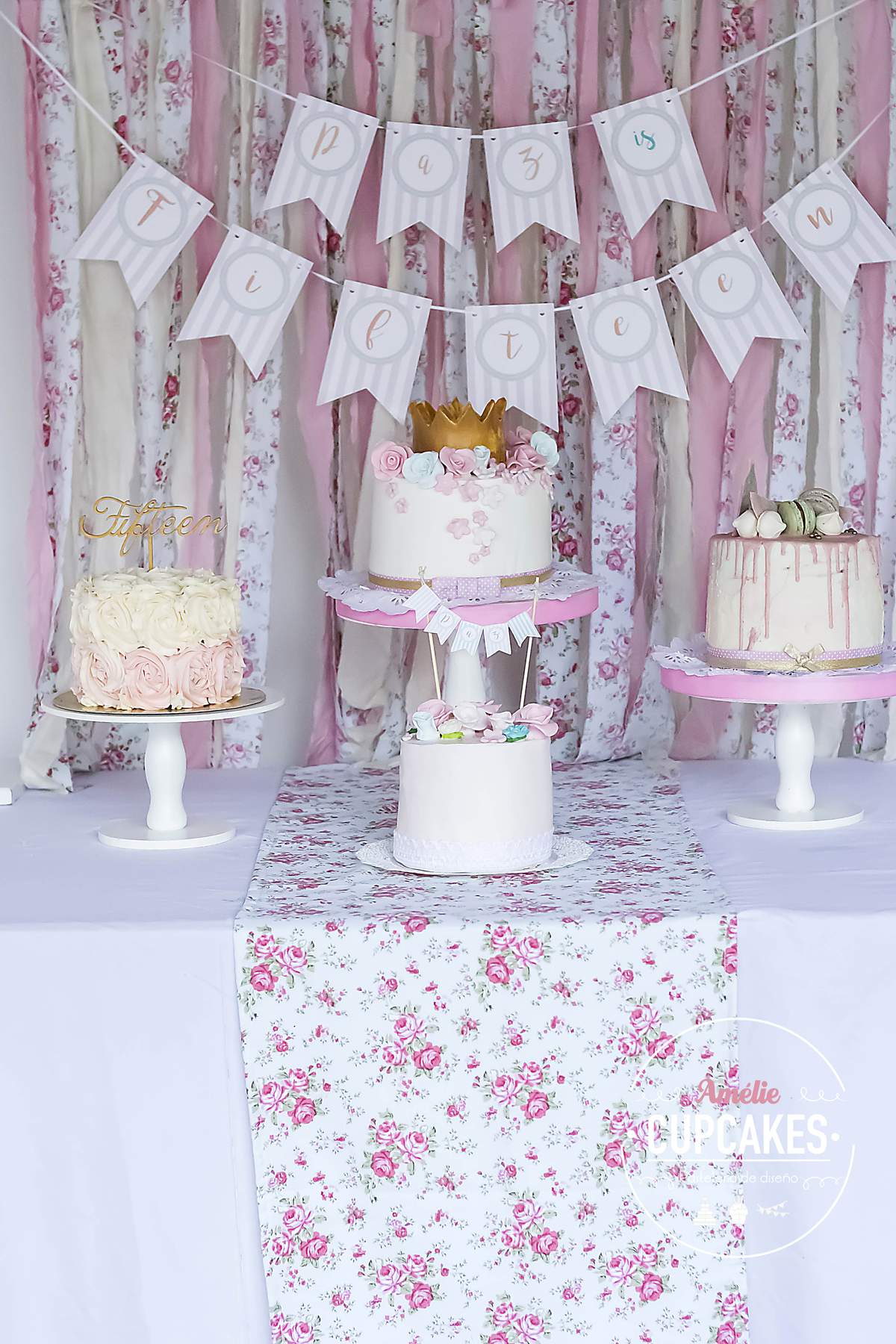 Fifteen Shabby Cakes Table  - Shabby Chic 