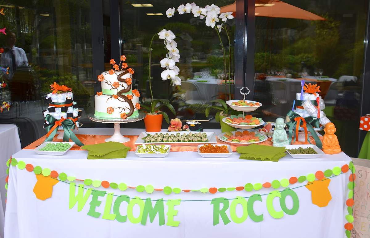 Zen, Mind Belly Soul, japanese garden / Baby Shower "Pali's Zen Baby