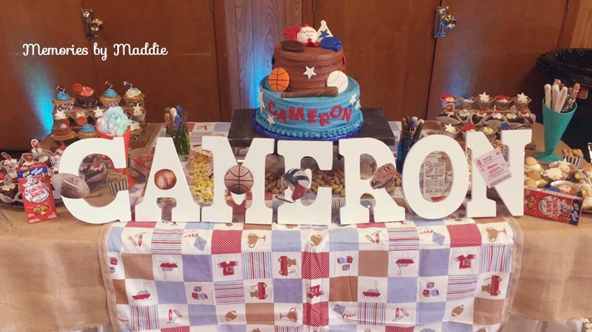 Mita's Baby Shower - Vintage Sports 