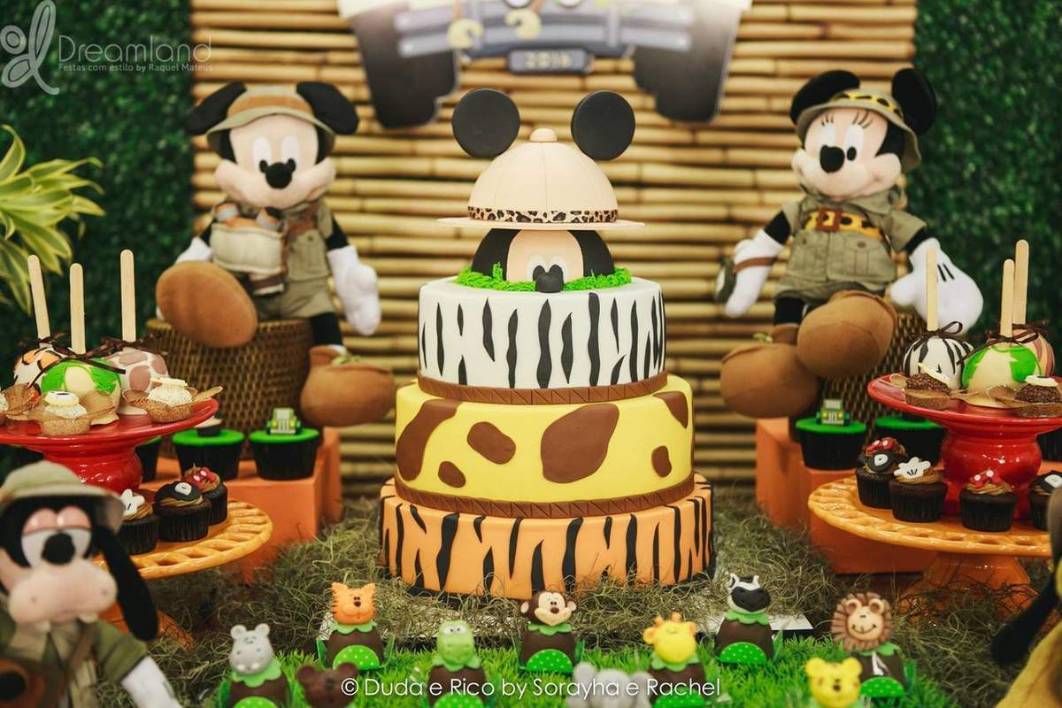 mickey safari birthday party ideas photo 2 of 11 catch my party mickey mouse safari birthday theme