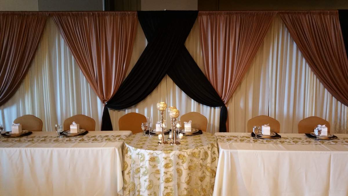 Keith & LaKenya's Wedding  - Cream, Gold & Black 