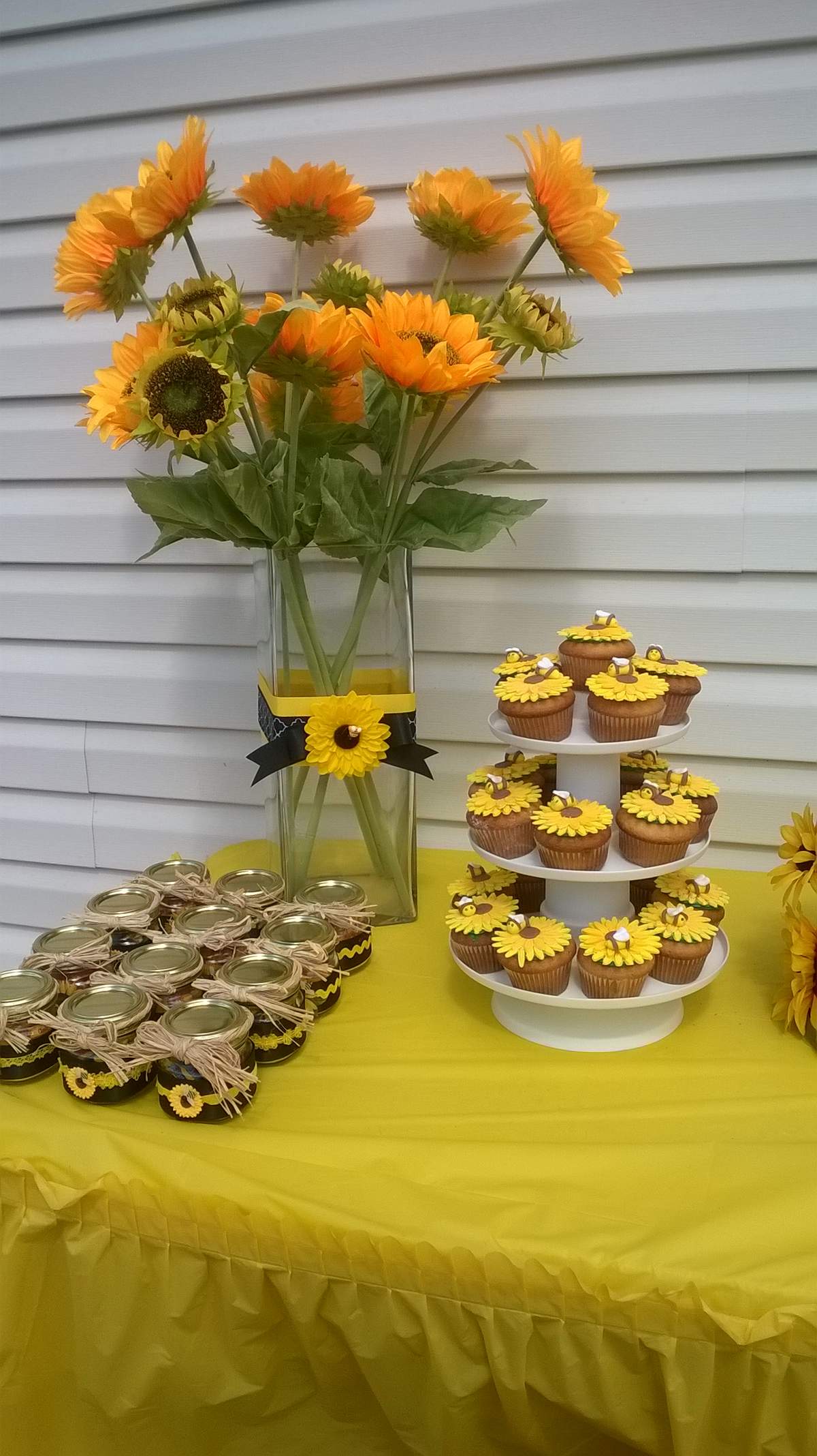 Bumble Bee and Sunflowers Baby Shower Party Ideas Photo 8 of 42