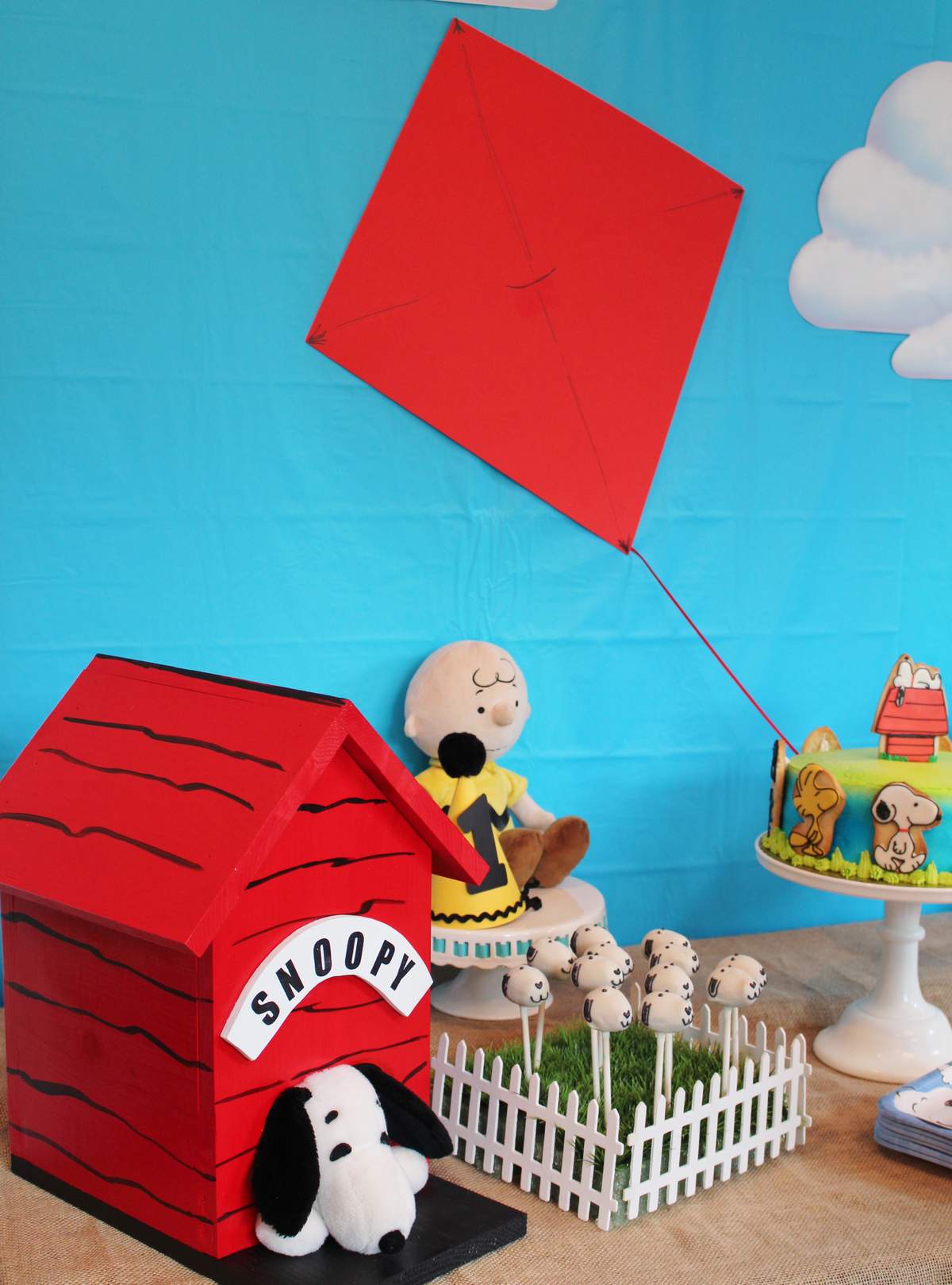 Peanuts/Charlie Brown Birthday Party Ideas Photo 8 of 37 Catch My Party