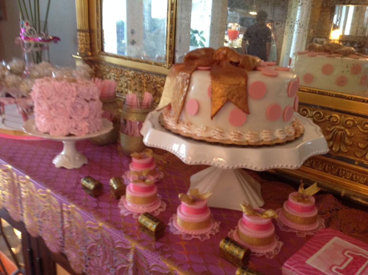 Mahalia's First Birthday - Pink and Gold