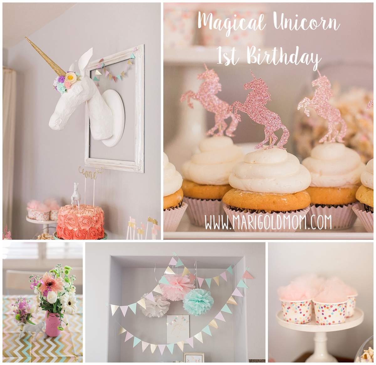 Magical Unicorn 1st Birthday - Unicorns