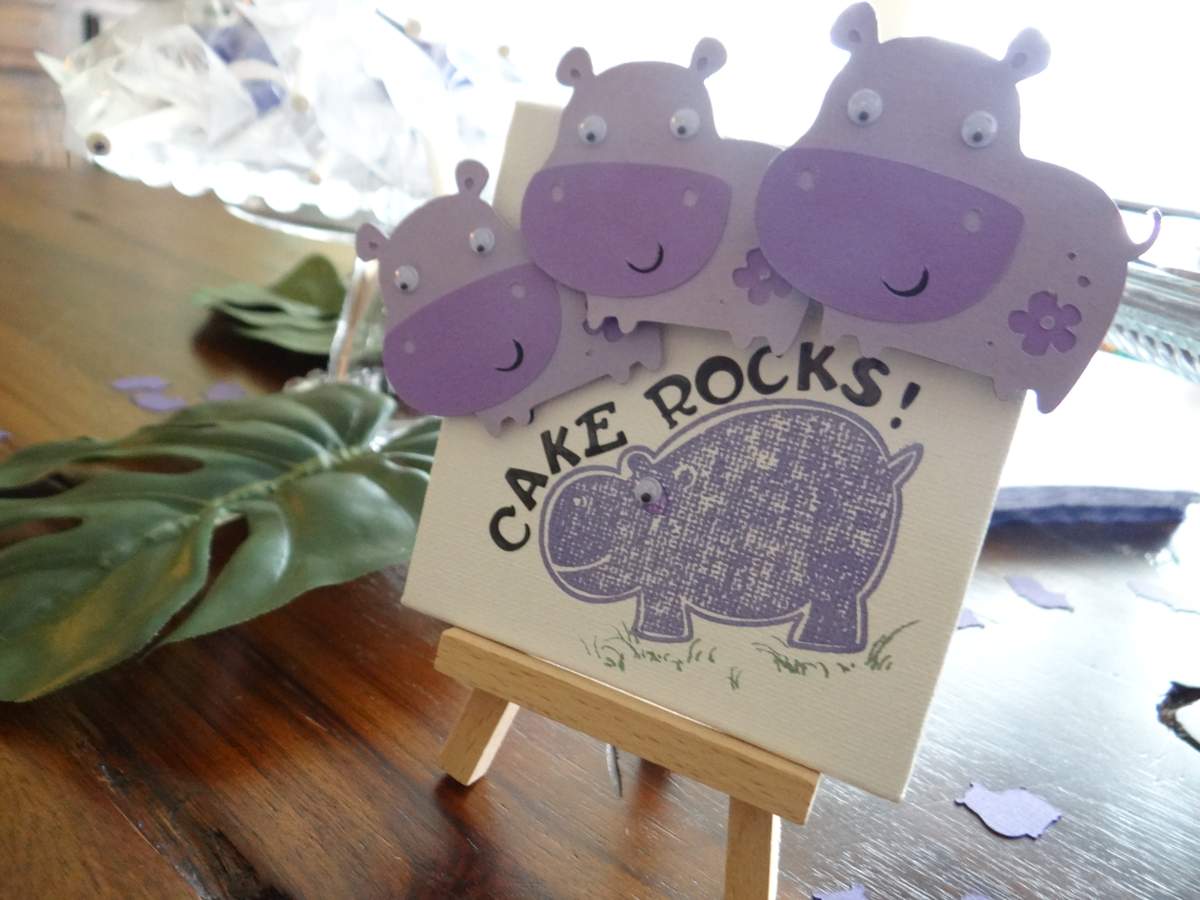 Evie's First - Purple Hippo