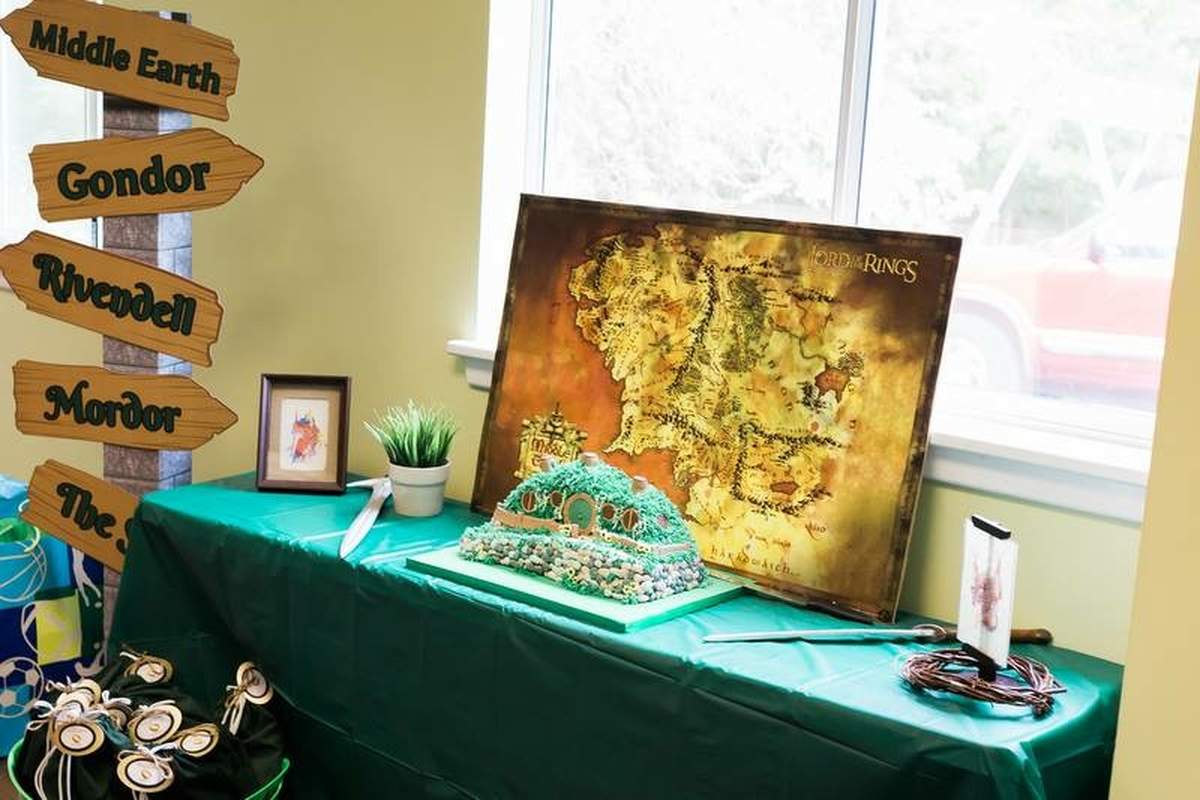 Lord of the Rings The Hobbit Birthday Party Ideas Photo 9 of 24