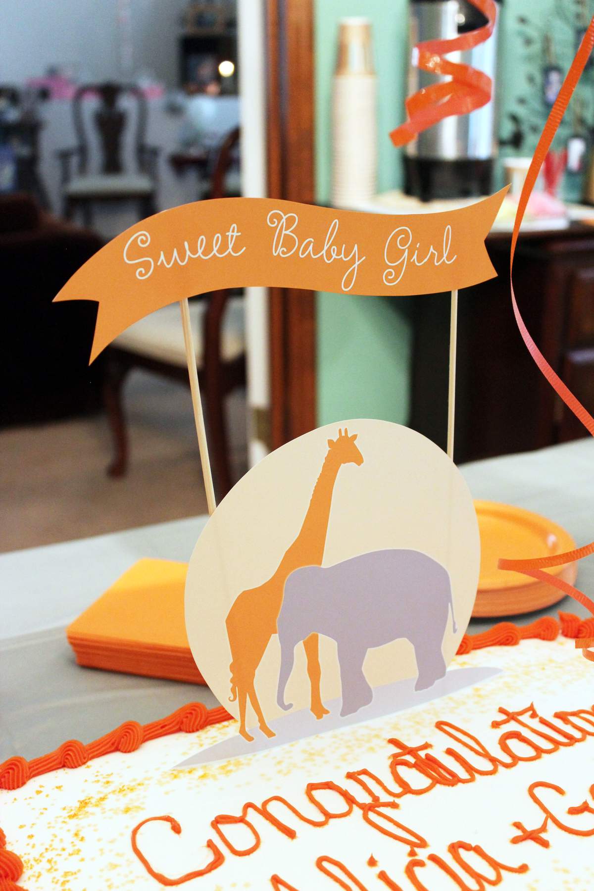Elephants & Giraffes Baby Shower - Safari