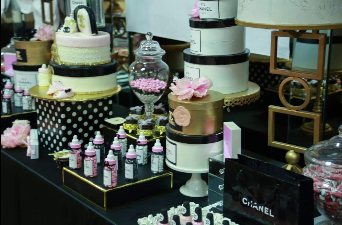 Coco Chanel inspired baby shower - Coco Chanel