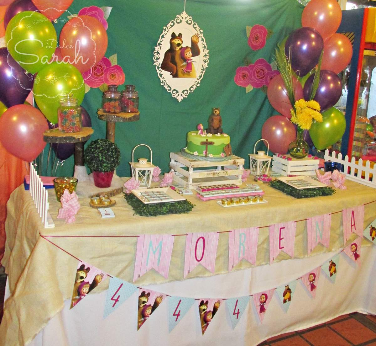 Morena cumple 4 - Masha y el oso