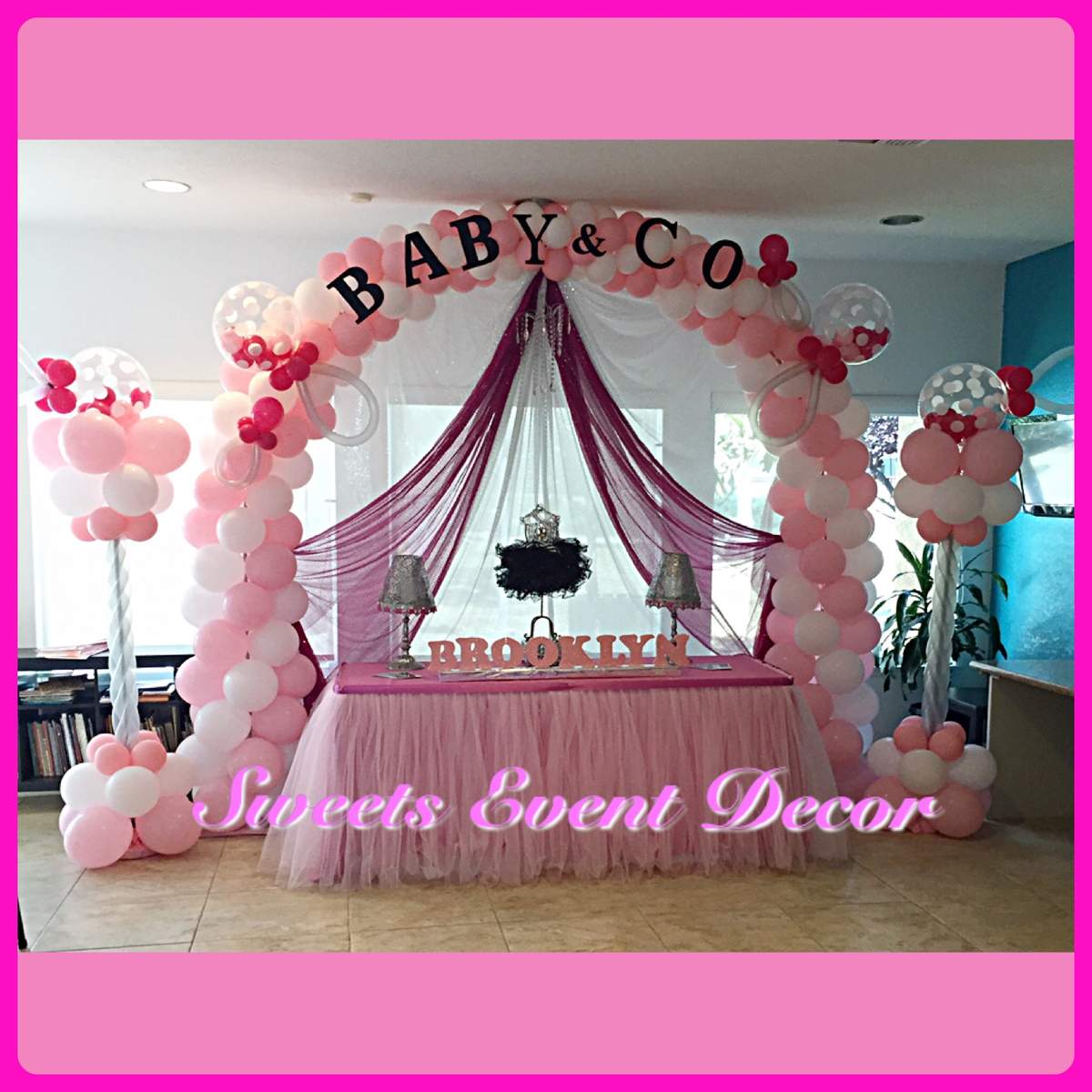 Baby & Co. Decor Set Up by: Sweets Event Decor - Tiffany & Co-Baby & Co