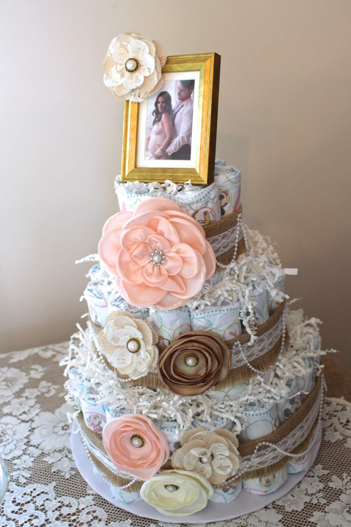 Elegant & Chic in White Baby Shower Party Ideas | Photo 10 of 15 ...