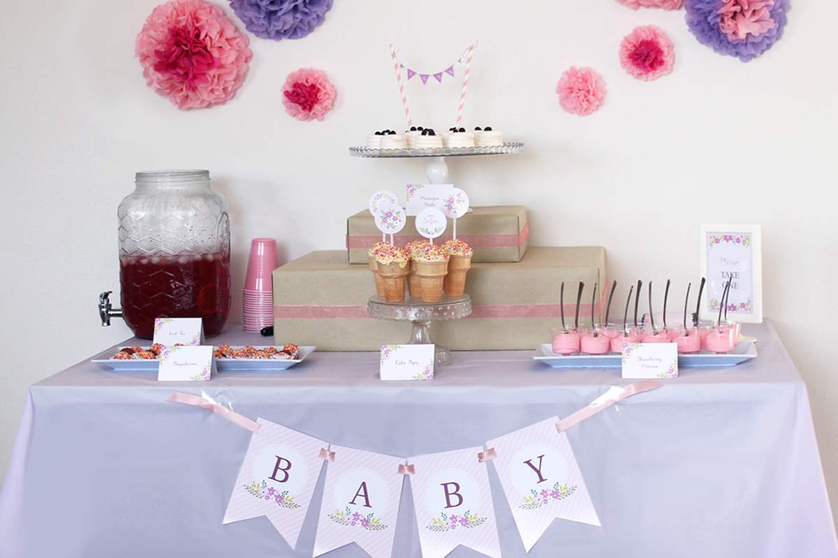 Floral Baby Shower - None