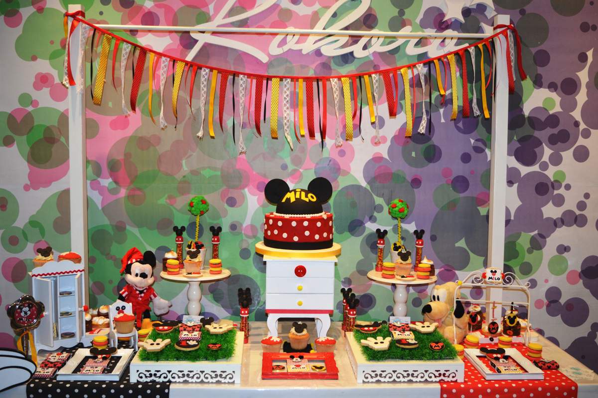 "The Wardrobe of Mickey Mouse"  Milo 1st Birthday - Mickey Mouse