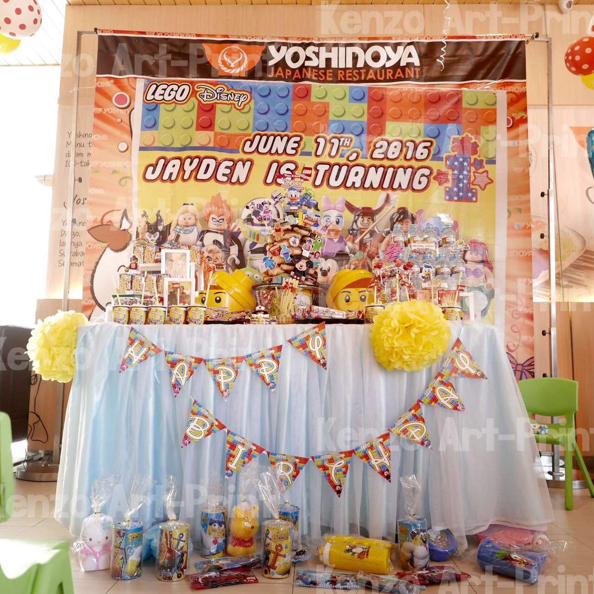 Jayden's Disney Lego First Birthday Party - Disney Lego