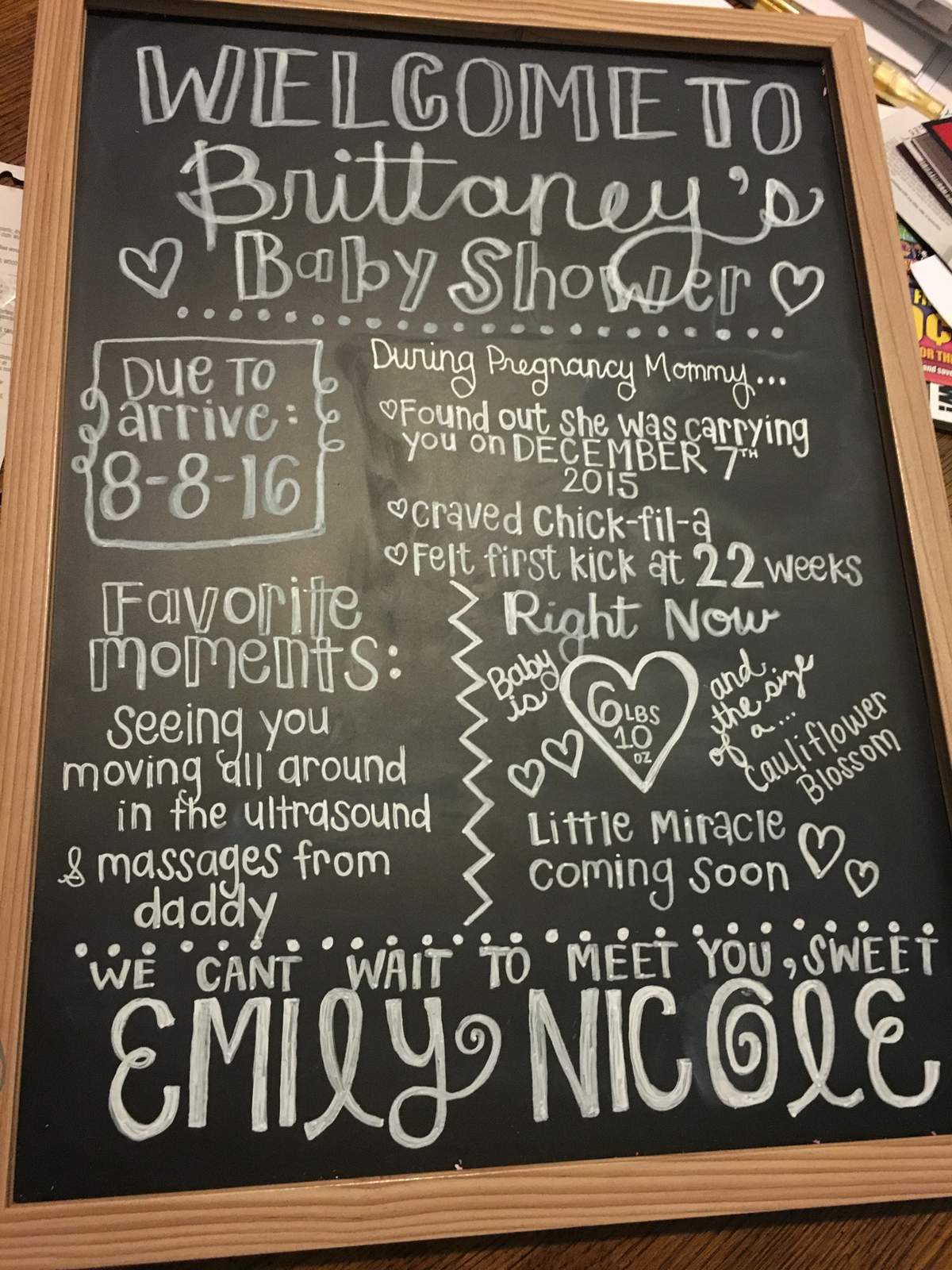 Welcome Baby Emily Nicole - None