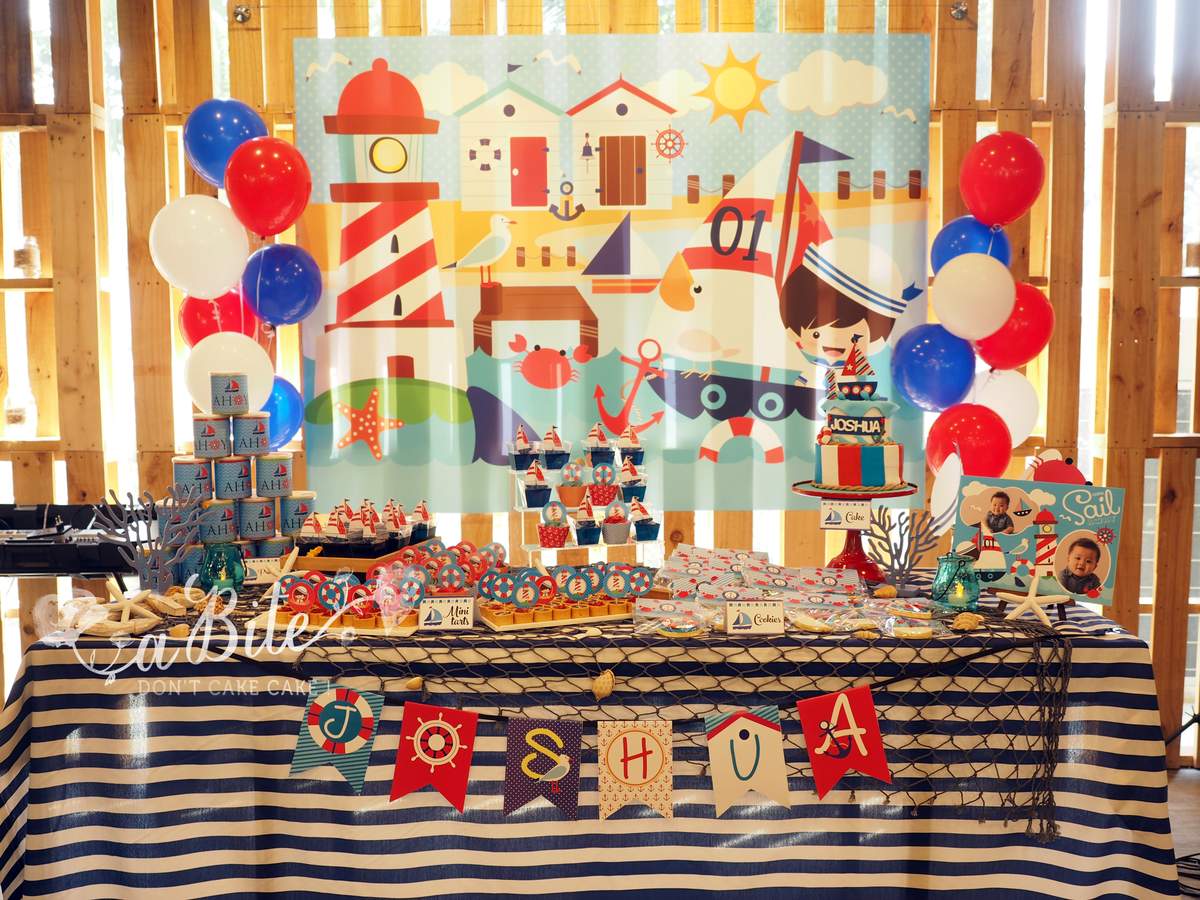 Sail away with Baby Joshua - Nautical