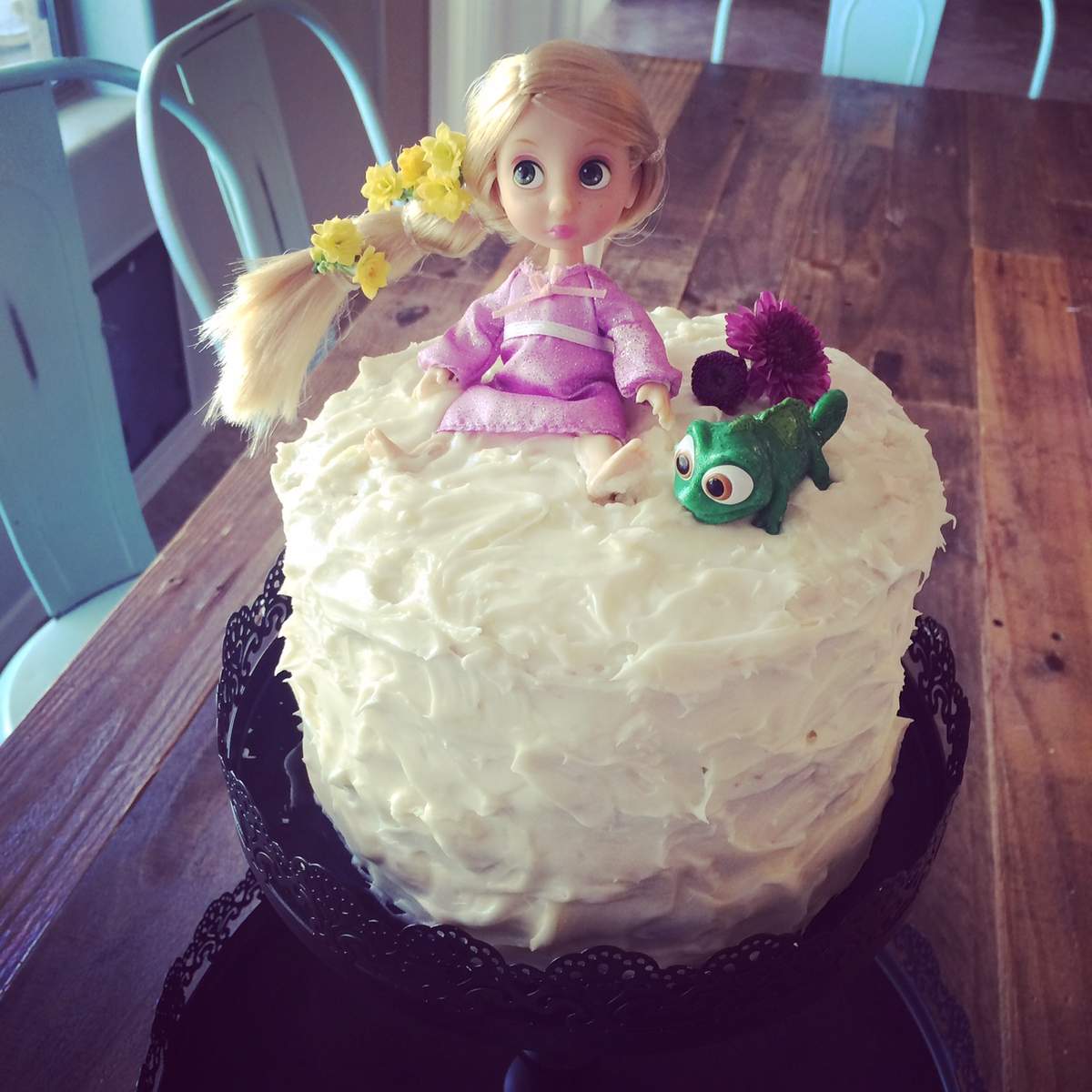 Avery's 5th Birthday - Rapunzel/Tangled gymnastics party