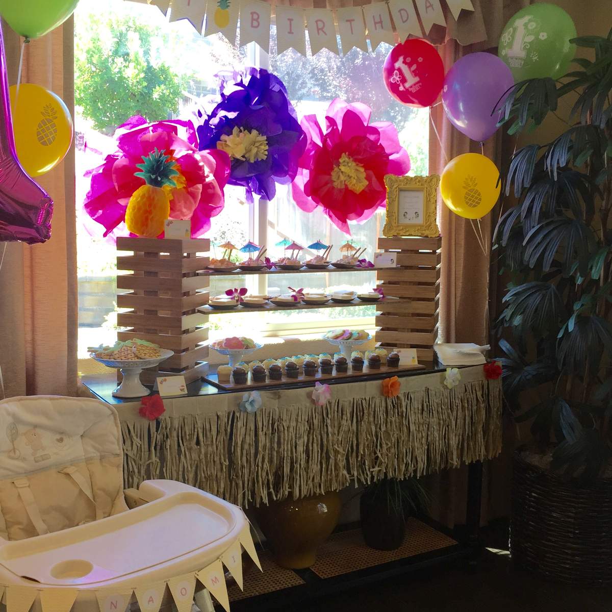 Naomi's 1st Birthday Party - "Luau"
