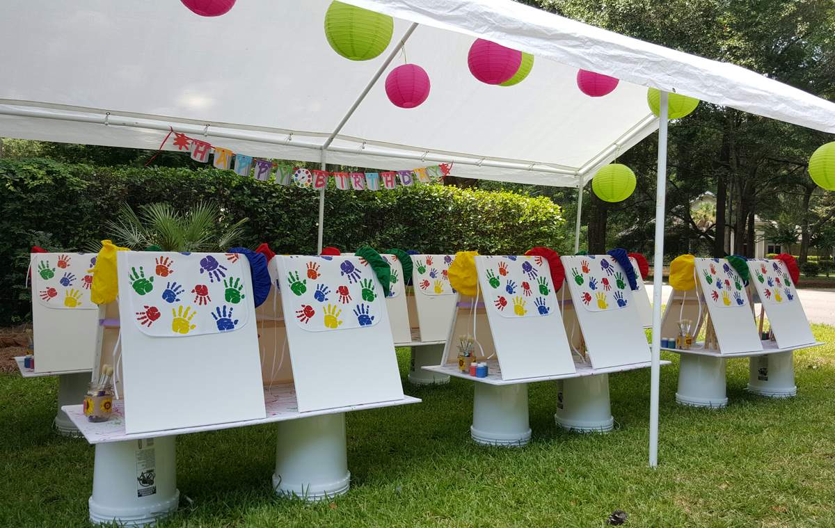 Paint Birthday Party Ideas | Photo 6 of 23 | Catch My Party