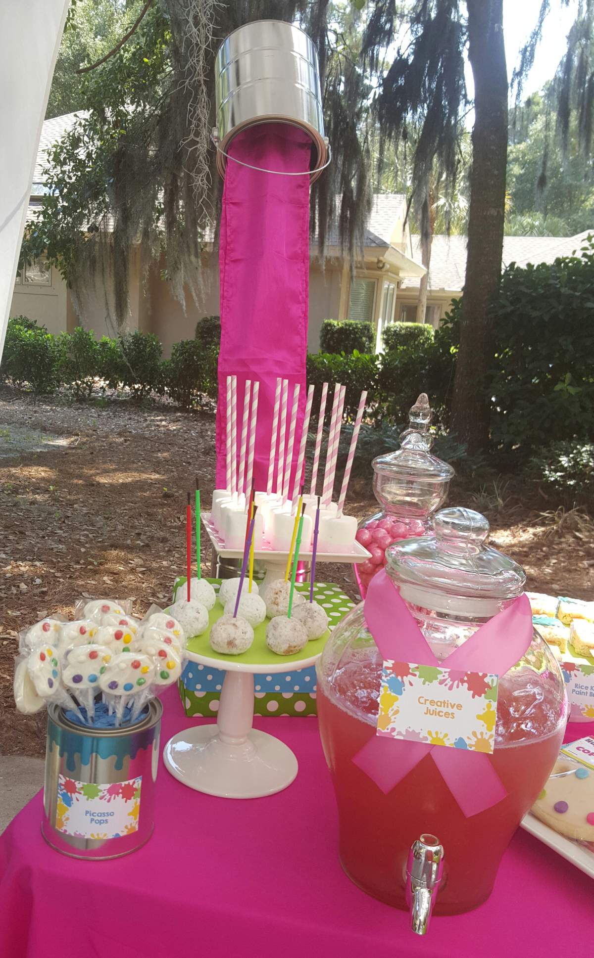 Paint Birthday Party Ideas Photo 6 of 23 Catch My Party