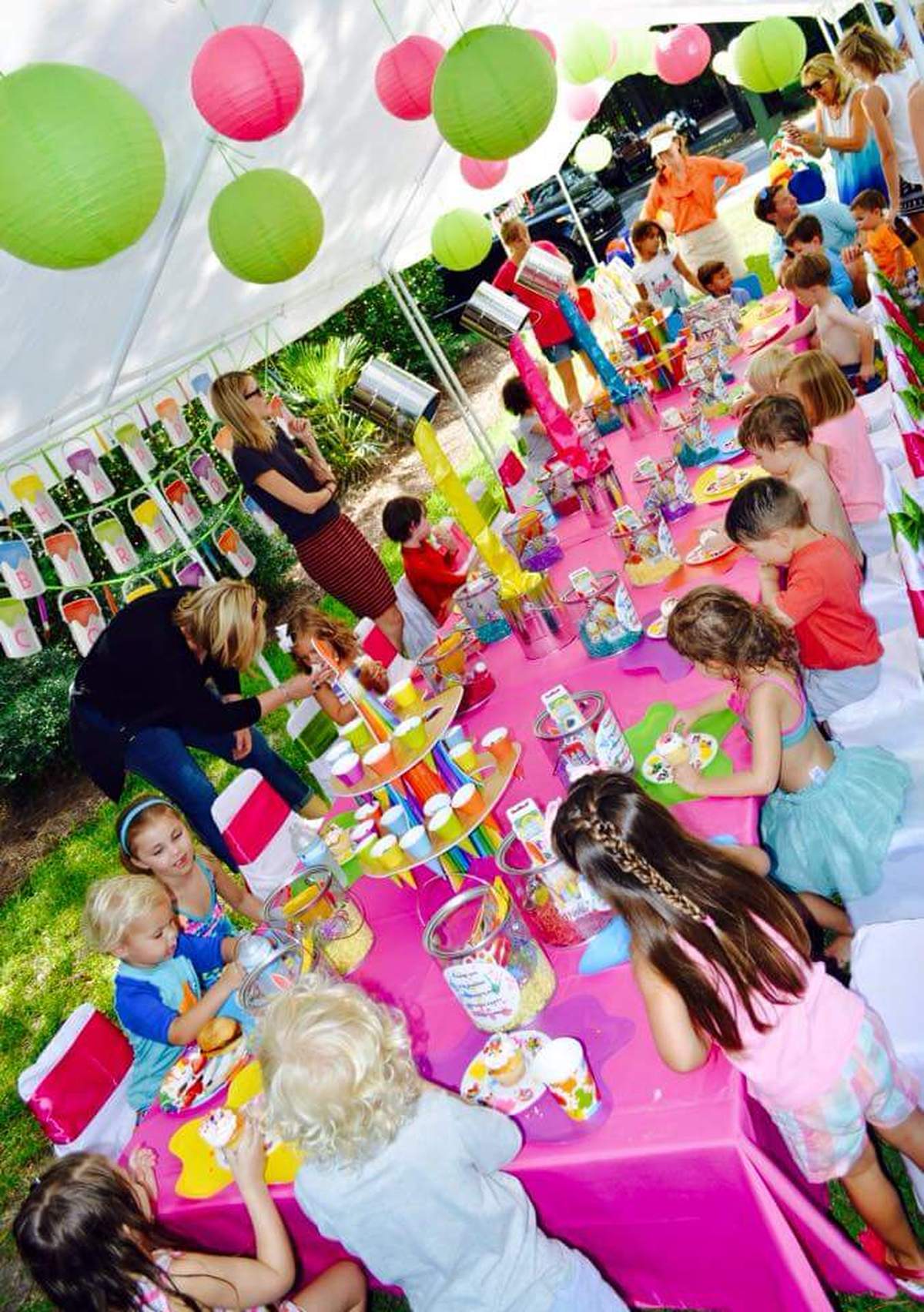 Paint Birthday Party Ideas Photo 1 of 23 Catch My Party