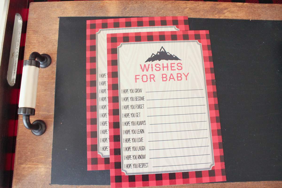 Lumberjack Baby Shower Party Ideas | Photo 2 of 16 | Catch My Party